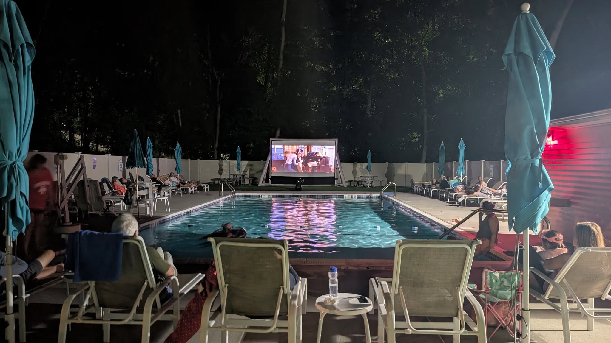 Backyard concert visuals